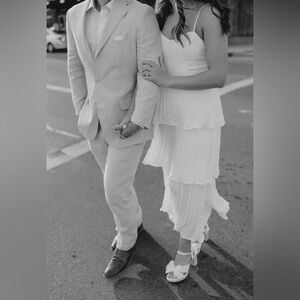 Lulus White Tiered Dress